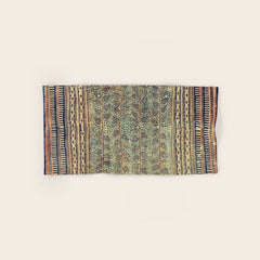 18th Century Indian Tree Textile Digital Art Painting Bath Towel
