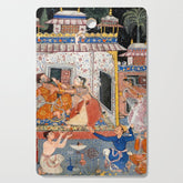 -India, Mughal, Reign of Akbar, 16th century - Page from Tales of a Parrot (Tuti-nama)- Eighth night- The deceitful wife a - 1962 Cutting Board