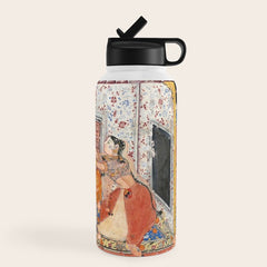 -India, Mughal, Reign of Akbar, 16th century - Page from Tales of a Parrot (Tuti-nama)- Eighth night- The deceitful wife a - 1962 Water Bottle