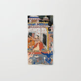 -India, Mughal, Reign of Akbar, 16th century - Page from Tales of a Parrot (Tuti-nama)- Eighth night- The deceitful wife a - 1962 Bath Towel