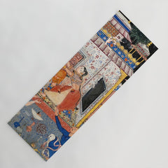 -India, Mughal, Reign of Akbar, 16th century - Page from Tales of a Parrot (Tuti-nama)- Eighth night- The deceitful wife a - 1962 Yoga Mat