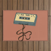 80s Vintage Cassette Mixed Tape Outdoor Rug