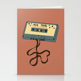 80s Vintage Cassette Mixed Tape Stationery Card