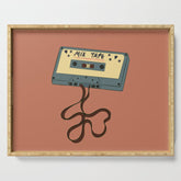 80s Vintage Cassette Mixed Tape Serving Tray