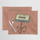 80s Vintage Cassette Mixed Tape Placemat