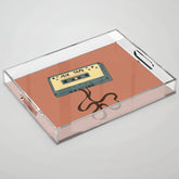 80s Vintage Cassette Mixed Tape Acrylic Tray