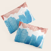 3 Watercolor November 2021 211130 Painting Valourine Original Design Color Bright Modern Contemporary Pillow Sham