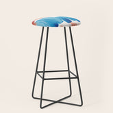 3 Watercolor November 2021 211130 Painting Valourine Original Design Color Bright Modern Contemporary Stool