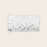 "Seagulls" | Coastal black and white photo | Film photography | Beach Bath Towel
