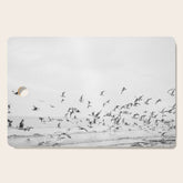 "Seagulls" | Coastal black and white photo | Film photography | Beach Cutting Board