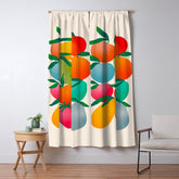 2025 BRIGHT FRUIT MARKET CALENDAR Window Curtain