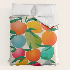 2025 BRIGHT FRUIT MARKET CALENDAR Comforter