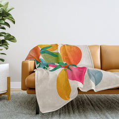 2025 BRIGHT FRUIT MARKET CALENDAR Throw Blanket