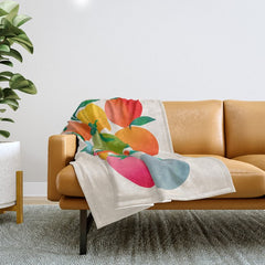 2025 BRIGHT FRUIT MARKET CALENDAR Throw Blanket