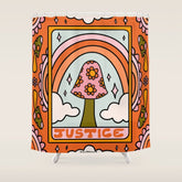11. Justice Mushroom Shower Curtain