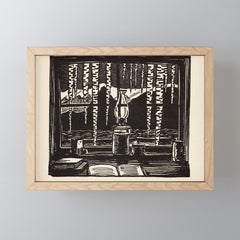 "The Cabin Window" by Rockwell Kent (1918) Mini Art Print