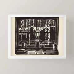 "The Cabin Window" by Rockwell Kent (1918) Mini Art Print