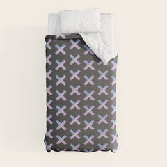 2010s era egirl x pattern Duvet Cover