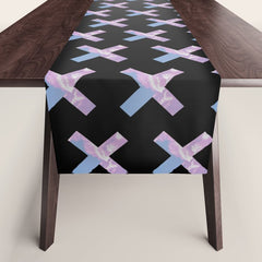 2010s era egirl x pattern Table Runner