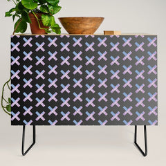 2010s era egirl x pattern Credenza