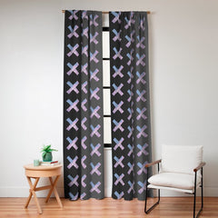 2010s era egirl x pattern Window Curtain