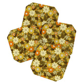 1970s Retro/Vintage Floral Pattern Coaster