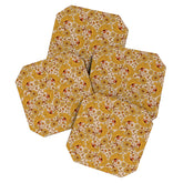 70s Floral Pattern Coaster