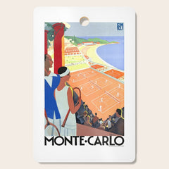 1930 MONTE CARLO Tennis Monaco Travel Poster Cutting Board