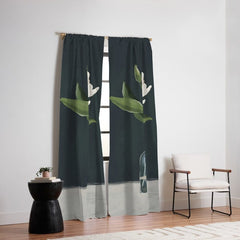 A flower in a vase Window Curtain