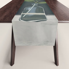 A flower in a vase Table Runner