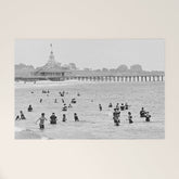 1895 Narragansett Pier and Beach, Narragansett, Rhode Island Welcome Mat
