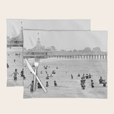 1895 Narragansett Pier and Beach, Narragansett, Rhode Island Placemat