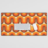 70s Retro Vintage Style 821 Autumn Desk Mat