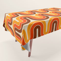 70s Retro Vintage Style 821 Autumn Tablecloth