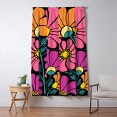 70s Disco Garden Window Curtain