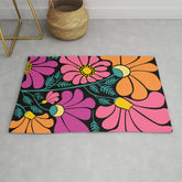 70s Disco Garden Rug