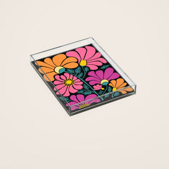 70s Disco Garden Acrylic Tray