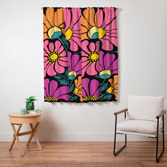 70s Disco Garden Window Curtain