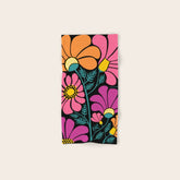 70s Disco Garden Bath Towel