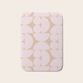 "Grapes and apple slices (pale pink)" Bath Mat