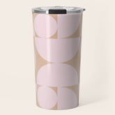 "Grapes and apple slices (pale pink)" Travel Mug