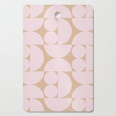 "Grapes and apple slices (pale pink)" Cutting Board
