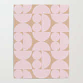 "Grapes and apple slices (pale pink)" Poster