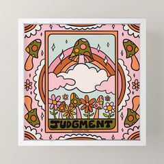 20. Judgment Tarot Mushroom Mini Art Print