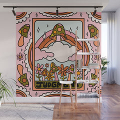 20. Judgment Tarot Mushroom Wall Mural