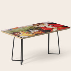 A Merry Christmas' Vintage Cat Art by Louis Wain Coffee Table