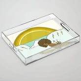 "buttons" kaluhiokalani 70s surf legend // retro surf art by surfy birdy Acrylic Tray