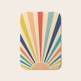 60s retro sun Bath Mat