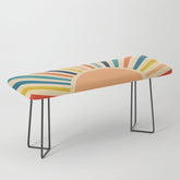 60s retro sun Bench