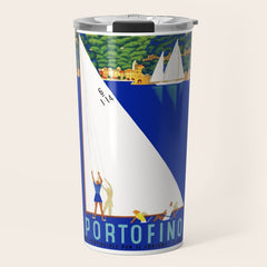 1941 PORTOFINO Italy Travel Poster Travel Mug